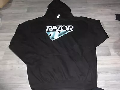 Buy Razor Hoodie Thrash Metal Anvil Havok Exodus Slayer Vektor XXL • 43.24£