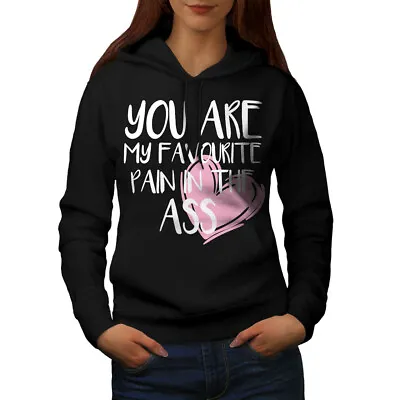 Buy Wellcoda Favourite Pain Womens Hoodie, Couple Funny Casual Hooded Sweatshirt • 31.99£