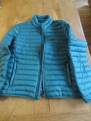 Buy Mens Crew Clothing Green Quilted Puffer Jacket Medium Winter Coat Puffa Zz • 27.59£
