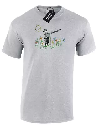 Buy Crayon Shooter Banksy Mens T-shirt Graffiti Street Art Urban Fashion (col) • 7.99£