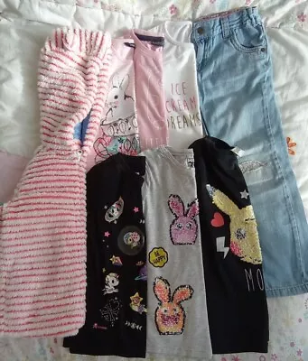 Buy Girls 6 T-shirts, Jeans & Fleece Bundle! Pokémon, Hanazuki & Tokidoki Age 5-6 Yr • 15£
