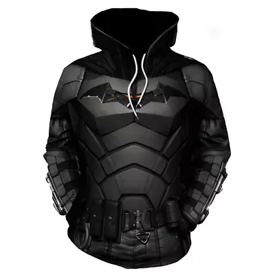 Buy Batman Cosplay Hoodie 3D Printed Hooded Sweatshirt Men Women Casual Pullover • 23.46£