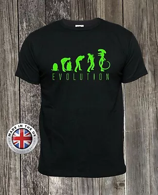 Buy Alien T Shirt Xenomorph Evolution Face Hugger Black T-shirt,unisex+ladies Fit • 12.99£