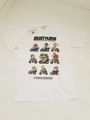 Buy Nintendo Super Mario Kart 'select Player' T Shirt. Kid/Adult  Size S 34  Bnwt • 6£