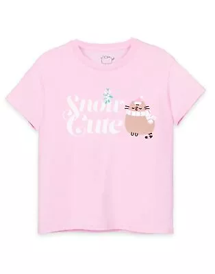 Buy Pusheen Pink Short Sleeved T-Shirt (Girls) • 10.99£