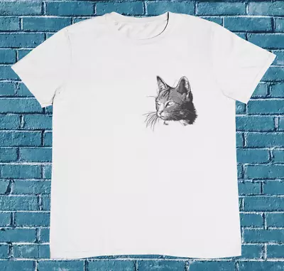 Buy Pocket Cat  T Shirt - Stray Cat T Shirt - %100 Premium Cotton • 12.95£