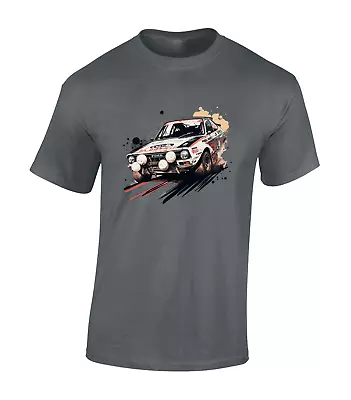 Buy Rally Car Dust Hand Drawn Mens T Shirt Rallying Car Petrol Head Clothing Top • 7.99£