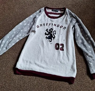 Buy Harry Potter Gryffindor PJ Fleece Sweatshirt Jumper Size 10 Or Large Child • 2.10£