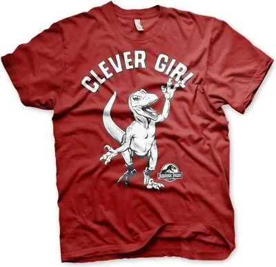 Buy Jurassic Park Clever Girl T-Shirt Tango-Red • 25.81£