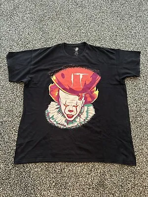 Buy Men’s IT The Clown Pennywise Graphic Print Horror Cotton T-Shirt Size 4XL *hole* • 10£