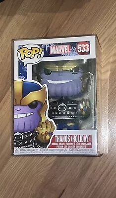 Buy Marvel Funko Pop - Christmas Jumper Thanos - Bobble Head • 10£