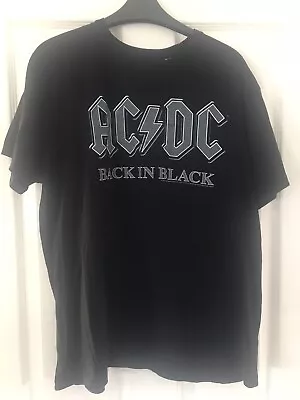 Buy AC/DC Back In Black T-Shirt - Official Product Leidseplein Presse 2018 XL ACDC • 11.99£