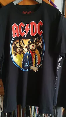 Buy AC/DC Highway To Hell T-Shirt L Iron Maiden Metallica Black Sabbath • 4.99£