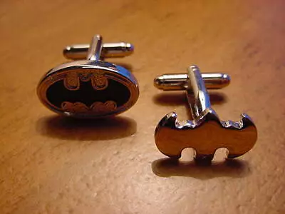 Buy Two Batman Cufflinks Bat Wings Tv Movie Joker Comic Character Jewelry  • 7.85£