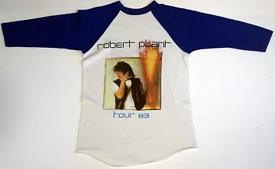 Buy Robert Plant Shirt Original Vintage Pictures At Eleven UK Tour 1983 • 77.50£