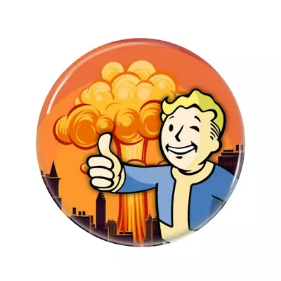 Buy Vault Boy Button Pin Badge, Fallout 4, Button Pin Badge, Bethesda RPG Game Merch • 4.30£