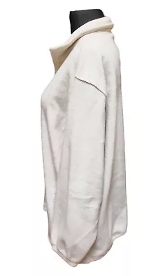 Buy Fleece Jacket M - L House Of Bath Cream Full Zip Pockets Toggles 26.5  Pit 2 Pit • 10.49£