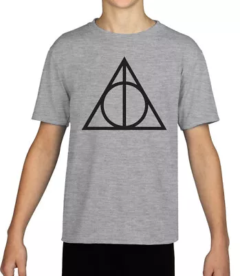 Buy Deathly Hallows Symbol Harry Potter Kids T-shirt • 17.99£
