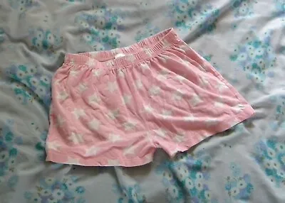 Buy PEP CO Cotton Pyjama Bottom Bed Sleep Shorts Pink White Stars 9 - 10 Years • 3.60£