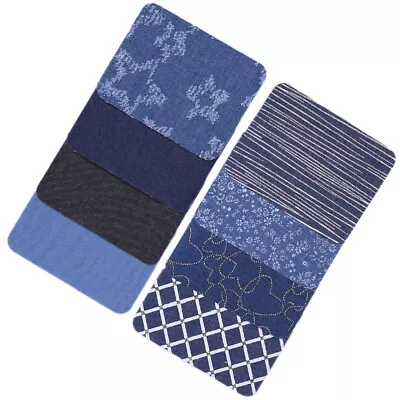 Buy  8 Pcs Denim Patch Polyester Blend Nylon Patches For Clothes Sew Applique Sewing • 7.98£