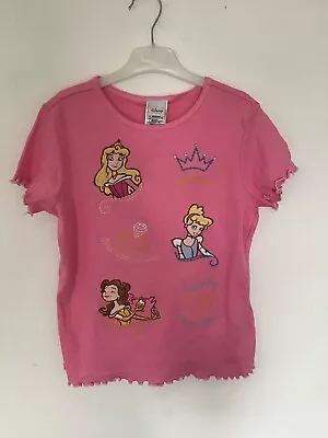 Buy Brand New Authentic Disney Princess Girls Pink Short Sleeve T-Shirt Age 10/12 Yr • 10.90£