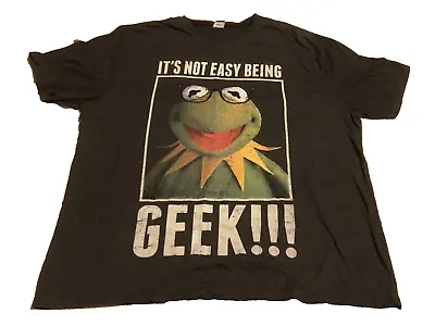 Buy  It's Not Easy Being Geek  (kermit Muppets Disney) Official Xxl T Shirt • 6£