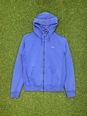 Buy Nike Full Zip Hoodie Baby Blue Jacket Womens Size Large L Y2K Reverse Weave • 23.74£