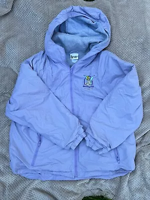 Buy Vintage Walt Disney World Tinker Bell Purple Zip Up Jacket Rain Hooded Large • 20£