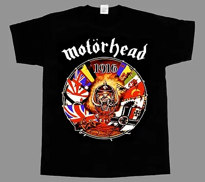 Buy MOTORHEAD Motörhead 1916 LEMMY KILMISTER SHORT LONG SLEEVE NEW BLACK T-SHIRT • 19.20£