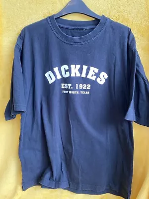 Buy Black Dickies T Shirt Size Large  • 3.99£