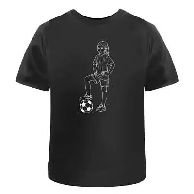 Buy 'Football Girl Pose' Men's / Women's Cotton T-Shirts (TA041031) • 11.99£