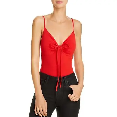 Buy Tiger Mist Womens Halation Red Ruched Sleeveless Shirt Bodysuit Top M BHFO 1349 • 7.59£