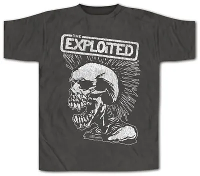 Buy Exploited, The - Vintage Skull Band T-Shirt Official Merch Grau • 21.54£