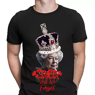 Buy Lest We Forget Queen Elizabeth II Anniversary Remembrance Day Mens T-Shirts#UJG • 14.99£