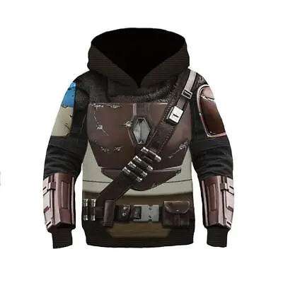 Buy Children Mandalorian Sweater Kids Gift Cosplay Pullover Hoodie Sweater Role Play • 24.78£