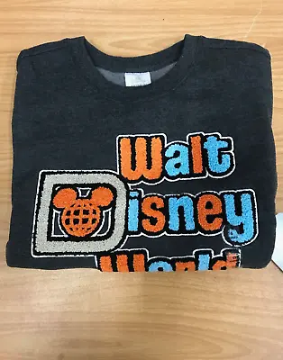 Buy Walt Disney World Retro Style Texture Logo Sweater Sweatshirt - New Tags LARGE • 30£