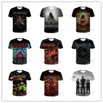 Buy Decapitated Rock 3D Print Fashion Casual Short Sleeves T-shirts For Women/men-U • 16.79£
