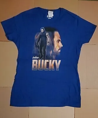 Buy Marvel Infinity War Bucky Barnes Winter Soldier Women's T-Shirt Size Small - New • 23.63£
