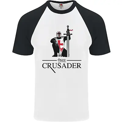 Buy The Crusader Knights Templar St Georges Day Mens S/S Baseball T-Shirt • 9.99£