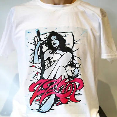 Buy ZZ Top Metal Rock Short Sleeve White Unisex T-shirt S-3XL • 14.99£