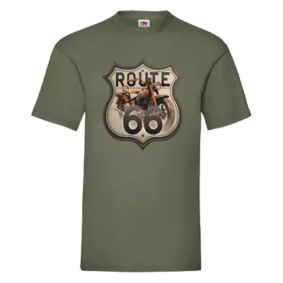 Buy Route 66 Motorcycle T Shirt Small-2XL • 11.99£