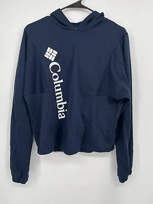 Buy Columbia Trek Woman's Lightweight Cropped Hoodie Size Small Blue • 20.41£