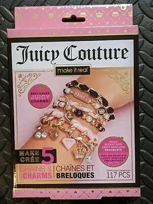 Buy Juicy Couture Bracelet Design Set Chains & Charms 117 Piece Makes 5 Bracelets! • 9.39£