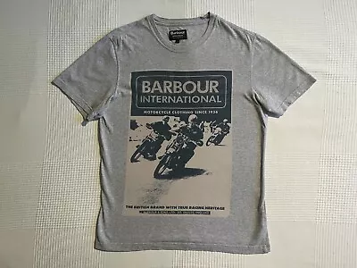 Buy BARBOUR Motorcycle Biker T-Shirt Medium Grey 39  BSA Norton • 15.98£