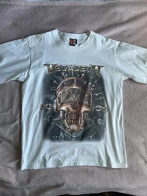 Buy Vintage 90s Megadeth T Shirt Large Metallica Iron Maiden Slayer  • 13.99£