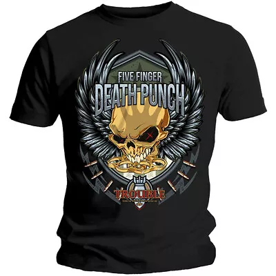 Buy Five Finger Death Punch Trouble Official Tee T-Shirt Mens • 17.13£