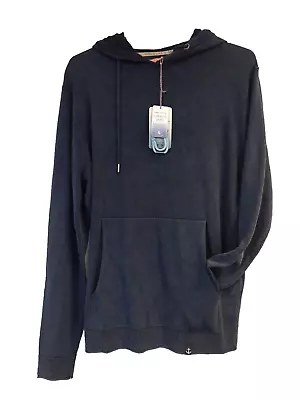 Buy Colour & Sons Blue Wash Garment Dyed Cotton Summer Night Hoody Size M • 69.95£