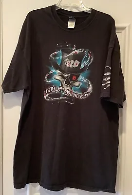Buy Harley Davidson T-shirt Mens Size 3XL Black Skull Casino Poker Beartooth  • 39.69£