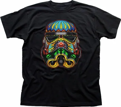 Buy Stormtrooper Psychedelic STAR WARS Inspired Printed Black T-shirt OZ9373 • 13.95£