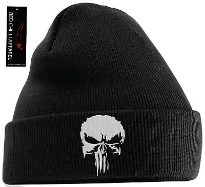 Buy Skull Punisher Inspired Beanie Hat Gym Hat Movie   • 8.99£